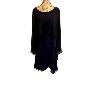 IGNITE EVENINGS TEA LENGTH GOWN - SZ 14 - EUC